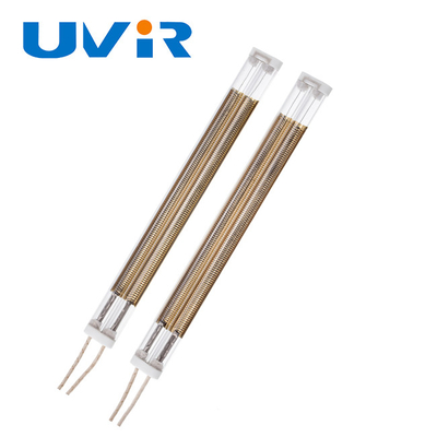 Prezzo buono Lampada di riscaldamento a infrarossi a quarzo a onde medie da 500W 230V riflettore oro in linea