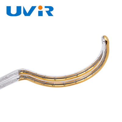 Lampada riscaldante a infrarossi al quarzo dorato da 240V 600W