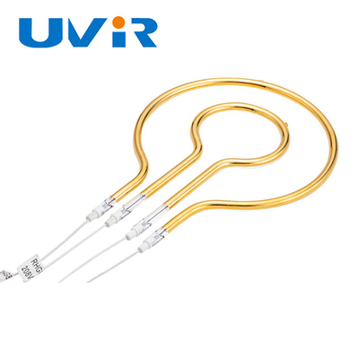 Buon prezzo 1600W Ring Infrared Lamps, tubi di riscaldamento di infrarosso del riflettore ROHS dell'oro in linea