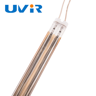 Good price Tubo di riscaldamento placcato in oro 415v a luce infrarossa dritta a onde medie da 2500w in linea