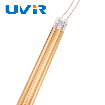 Lampade di Ir del rivestimento dell'oro per il riscaldamento del tubo gemellato dell'onda media di 2500W 415V