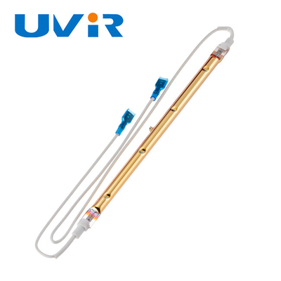 Good price accessori di riscaldamento del riflettore dell'oro delle onde corte delle lampade di infrarosso del quarzo di 900W 220V per il forno in linea