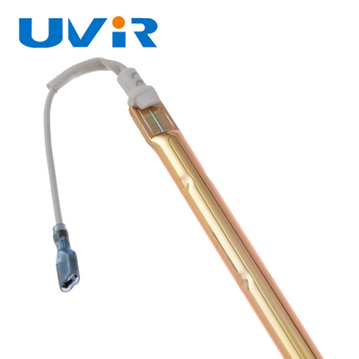 Good price riscaldamento infrarosso di sauna degli emettitori del tubo del quarzo della lampada di Helen del D'oro rivestimento con la base di RS in linea
