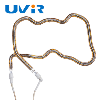 Prezzo buono Tubo riscaldante a infrarossi a onde corte placcato oro sagomato 3D 150-6000W in linea